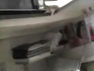 Blonde slut sucks and fucks at work in her break