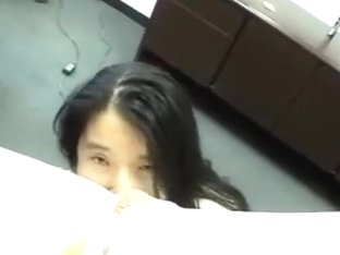 Asian Co-worker Gives A Blowjob And A Rimjob And Gets Fucked