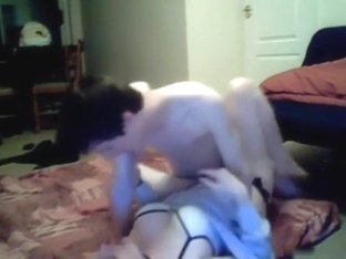 Juvenile pair in love ramming on the floor