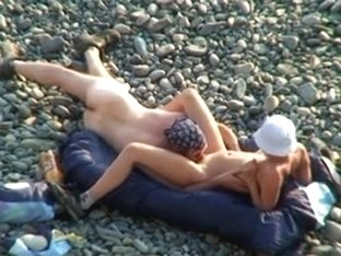 Voyeur On Public Beach. Oral Sex Sex