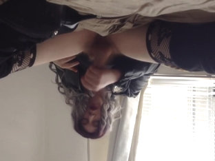 Sissy crossdresser self facial