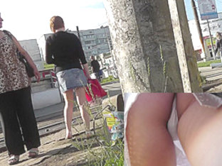 Really Hot Upskirt Views Of The Sweet Slender Chick