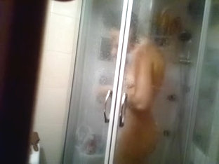 In a shower