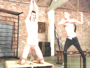 Ashton Bradley smokes while torturing skinny Damien Dwight