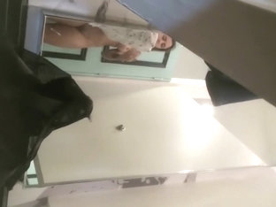 Incredible girl naked in fitting room