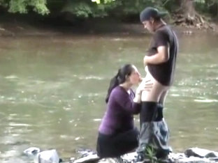 Couple fucking at the lake side