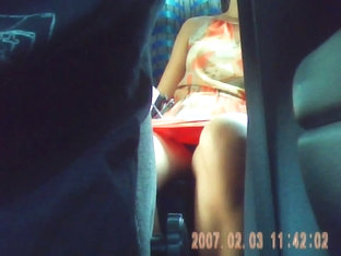 Bus Upskirt Back Seat