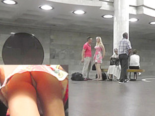 Upskirt Video Presents Blonde Chick In Sexy Short Dress