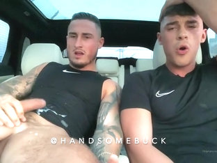 Mates Wank In The Car