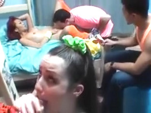 Naughty honeys are full of wetness during explicit group sex