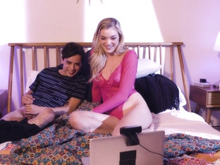 i saw her masturbating