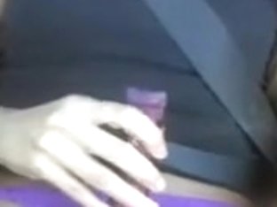 Latin Dildo Play In The Moving Car