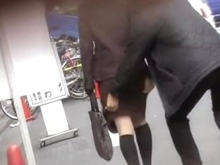 Business MILF Got Skirt Sharked While Going Home From Work