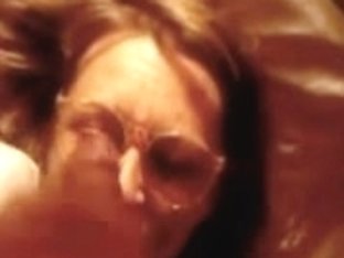 Darksome Cock Empty His Balls All Over Her Face & Glasses