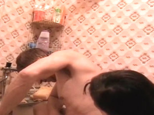 Chunky girl washing my hard tool