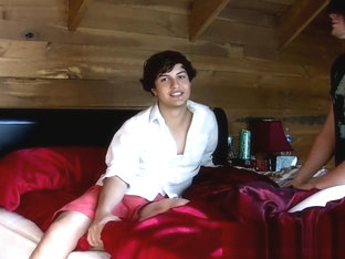 Young emo making out with his lover before fellatio