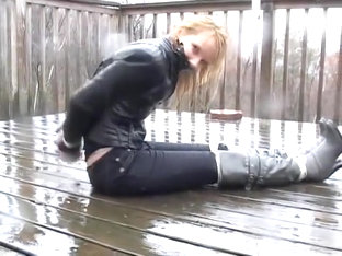Playing in the rain