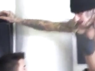 threesome winter locker room bareback