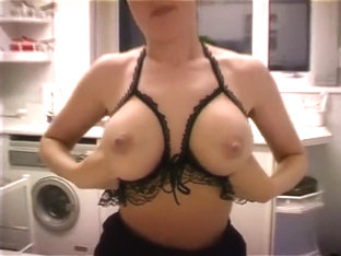 Lynsey Tits Out In The Kitchen