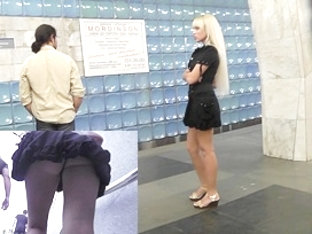 Charming subway hotty upskirt movie