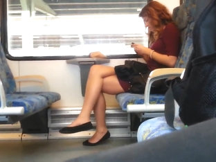 Redhair Woman With Wonderful Legs