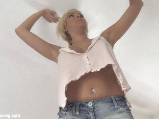 Tits Of A Pretty Blonde Exposed In A Free Down Blouse Video