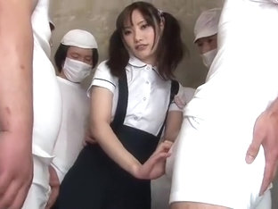 Hottest Japanese Chick Riko Tanabe In Exotic Gangbang, Cumshot Jav Scene