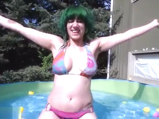 Hot Busty Babe, Pool, Busty Clip Exclusive Version