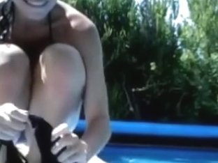 Legal Age Teenager Teases Her Scoops In The Swimming Pool