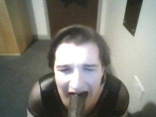 POV Sissy Blowjob and Saved Cum Bukkake