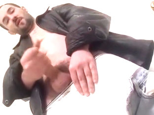 Straight Man in Leather Jacket