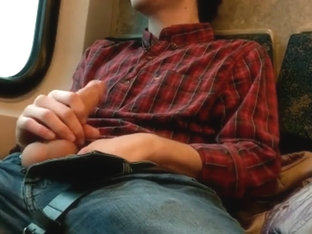 18 Year Old Jerks It and Blows Load On Public Toronto GO Train