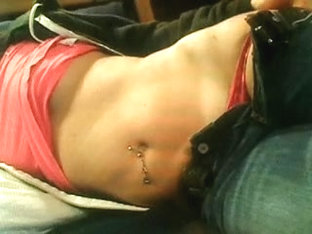 Lady takes care of bun in homemade masterbation video