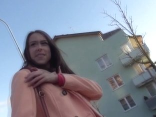Eurosex Girlnextdoor Pussyfucked In Public