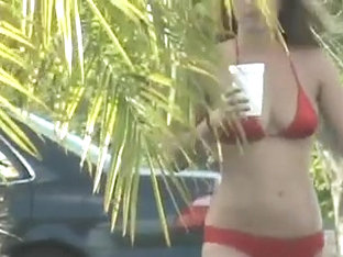 Candid Bikini Car Wash 2