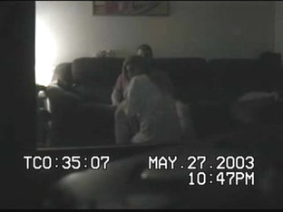 Babysittes Fucking on Spycam