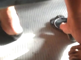 Try Footsie With MILF In Bus