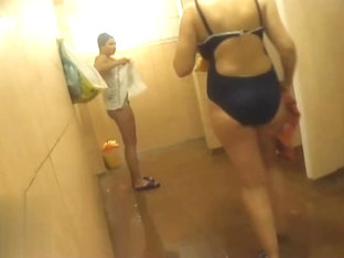 Hidden cameras in public pool showers 622