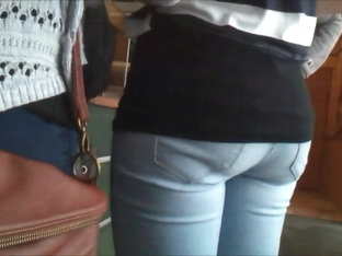 Tight Young Teen Ass In Jeans At Restaurant Hidden Cam