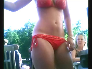 Wet Amateur Bikini Teen Ass Hidden Spy Cam Voyeur Beach 1
