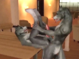 Gay Furry (Yiffalicious) - Wolf Bar Sex [Animated Yiff]