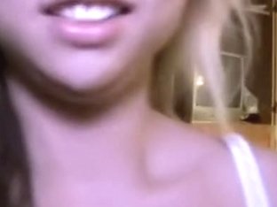 Breasty Golden-haired Non-professional Oral Sex And Fingers Her Muff
