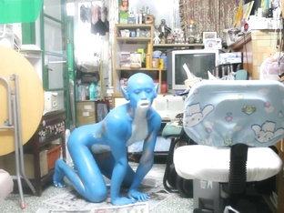 Digitmon Veemon Boy / Body Paint / 19 Years Old Extreme Fetish Cosplay #1