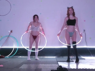 Teaching Lilredvelvet How To Hula Hoop