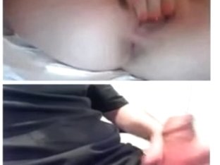 Amateur Mutual Masturbation With Me And A Webcam Guy