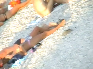 Beach nudist girls providing with the real heat under sun