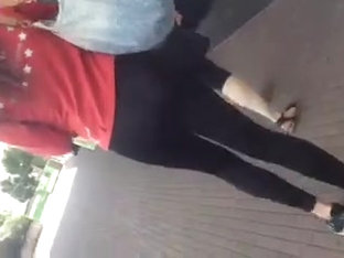 SEE THRU LEGGINGS TEEN ASS (MY FIRST VID)