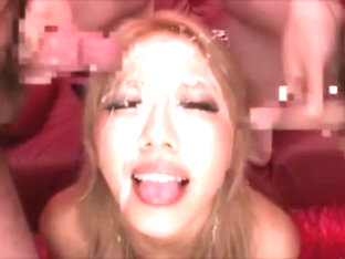 Teen Asian Blonde Bukkake Bombing