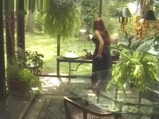 Kim Devine Wears Incredibly Sexy Red Leather Crotch High Boots to Suck and Fuck the Gardener