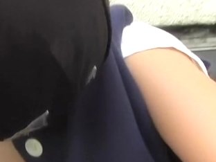 Sweet Japanese Schoolgirl Recorded For A Boob Sharking Video
